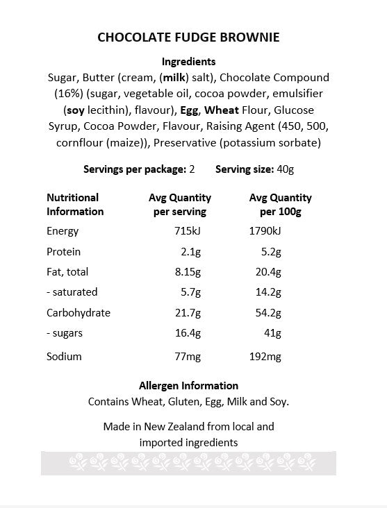 Chocolate Fudge Brownie-Small 80g