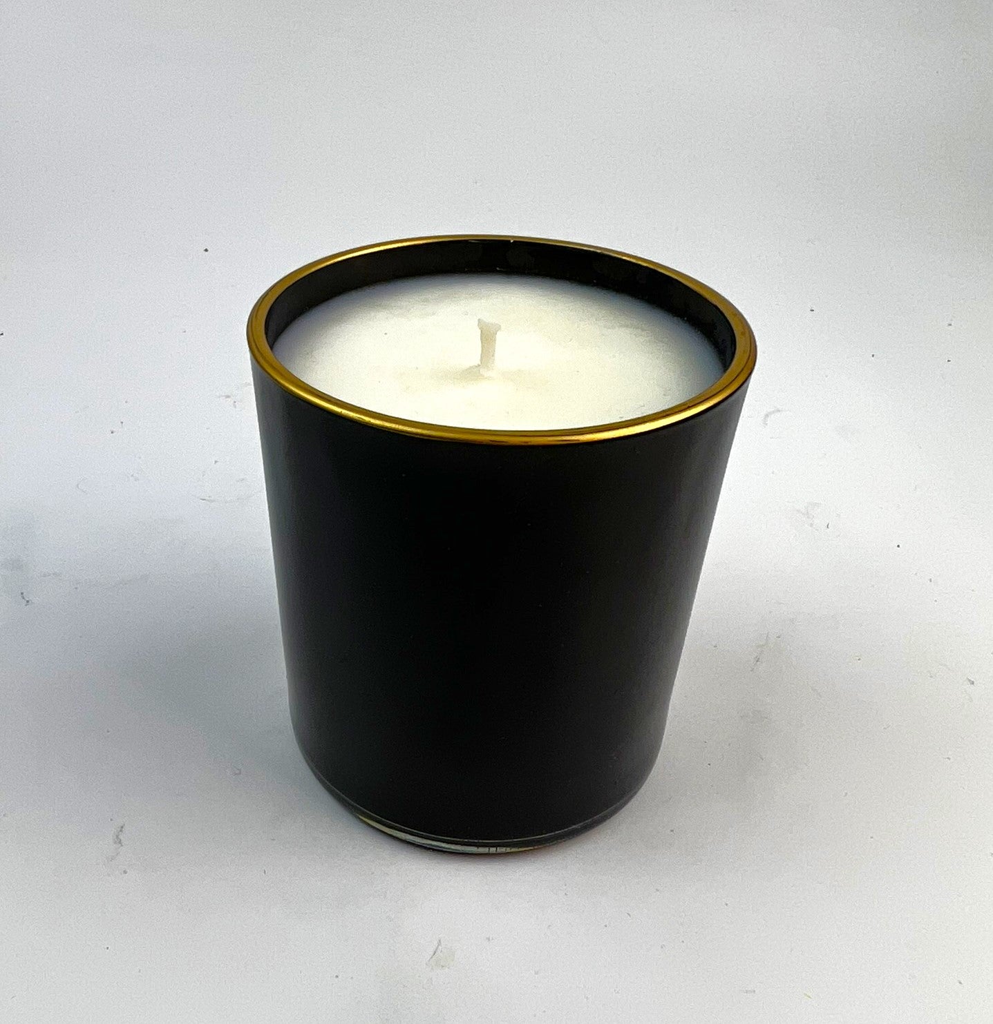 Gift Genie Candle Black Jar Gold Rim 145ml
