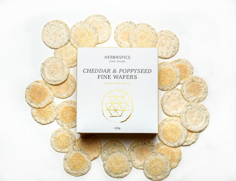Cheddar & Poppyseed Wafers 120g