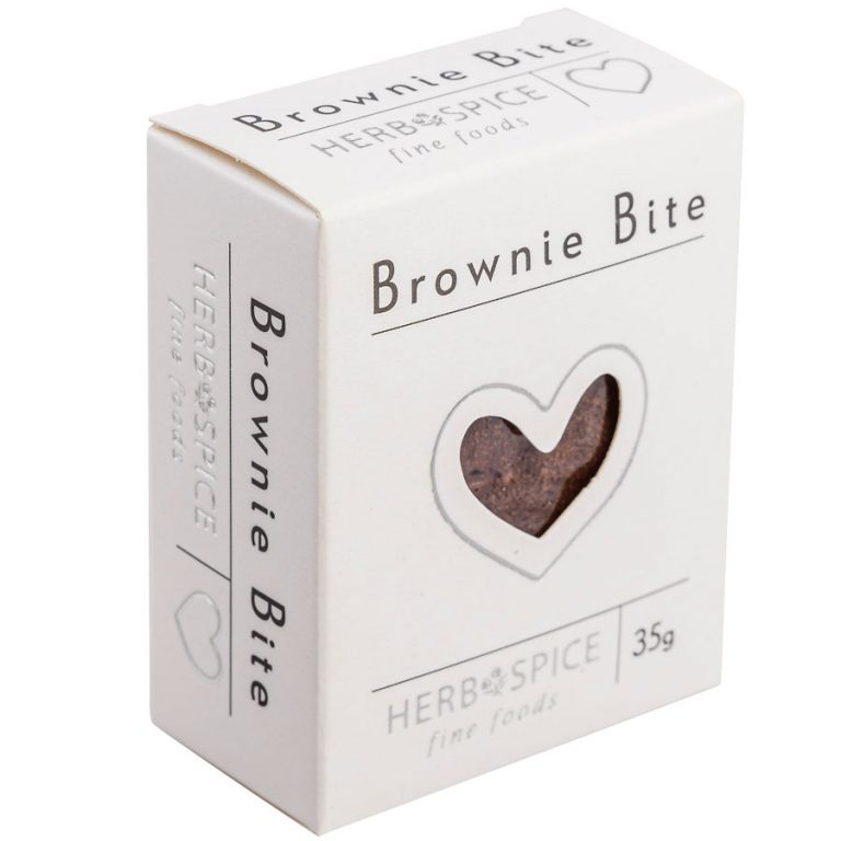 Brownie Bite Silver Heart Mini 35g
