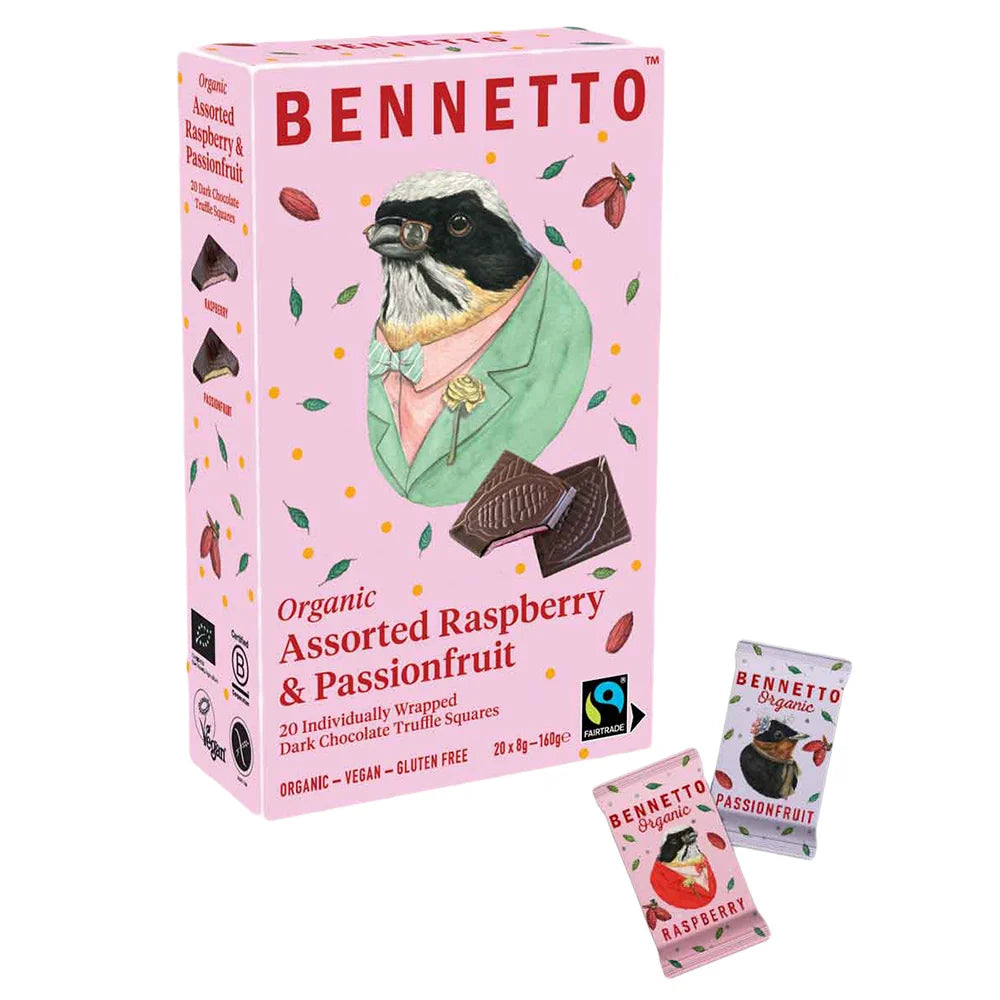 Bennetto Organic Assorted Raspberry &amp; Passionfruit