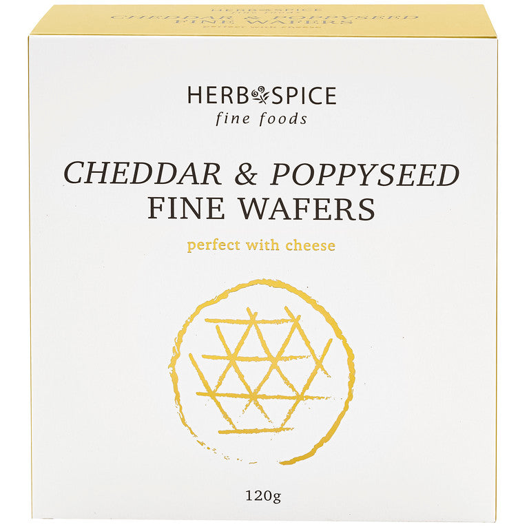 Cheddar &amp; Poppyseed Wafers 120g