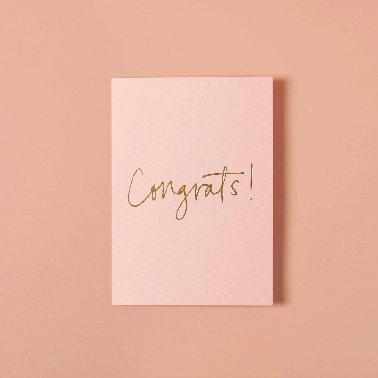 Congrats! Peony Pink Card