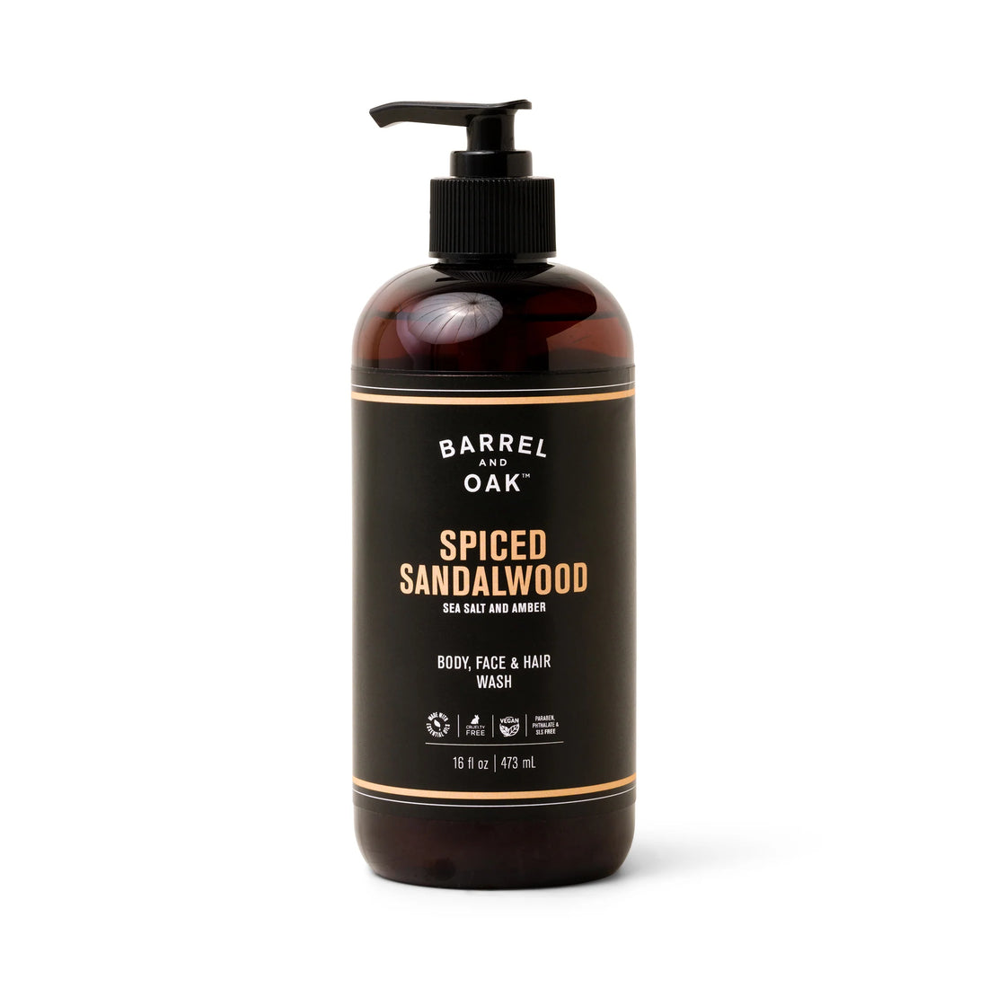 Barrel &amp; Oak All-in-One Wash-Spiced Sandalwood 473ml