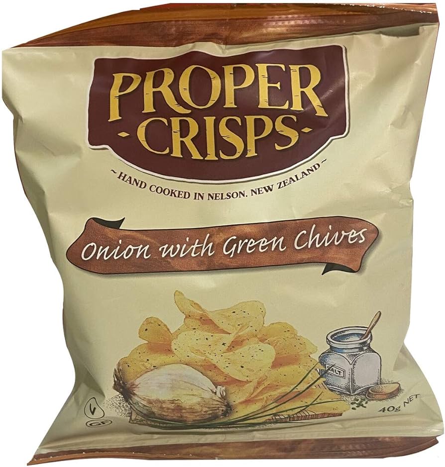 Proper Crisps Onion with Green Chives 40g