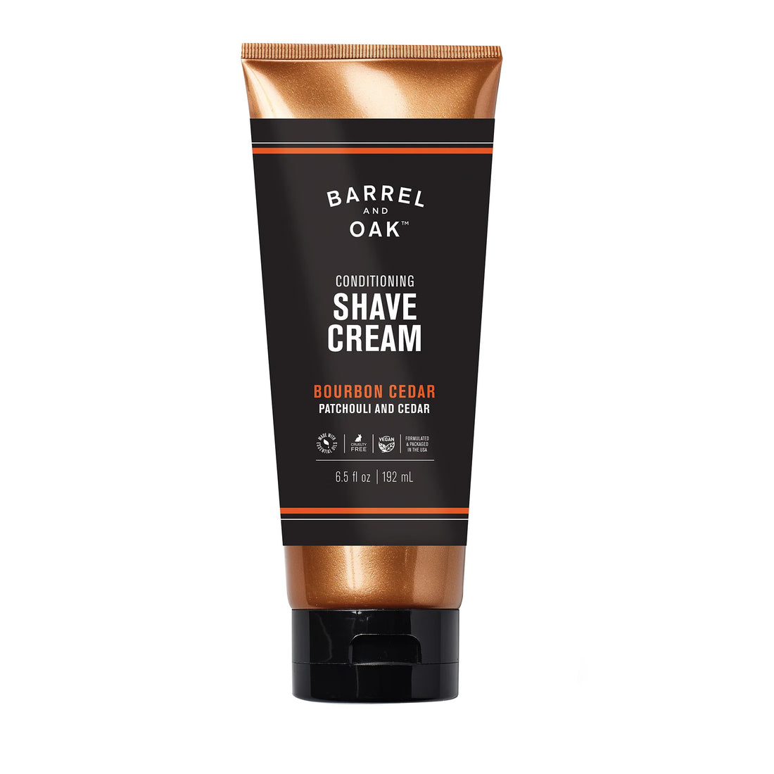 Barrel &amp; Oak Conditioning Shave Cream-Bourbon &amp; Cedar