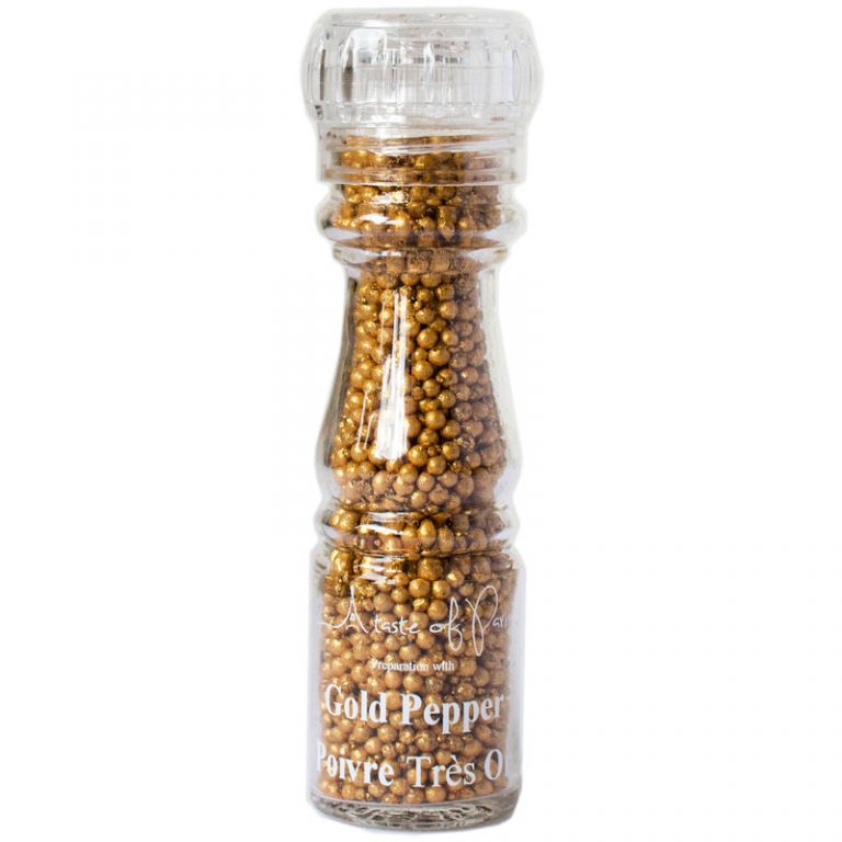 A Taster of Paris Gold Peppercorn Grinder