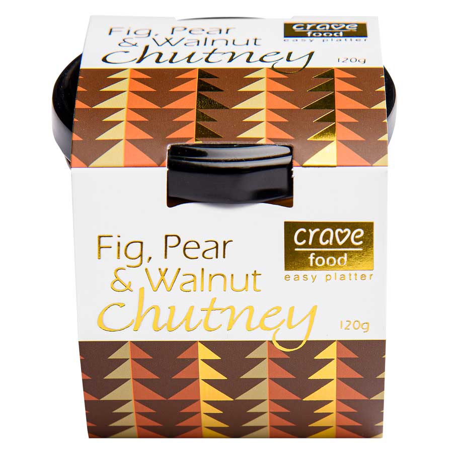 Crave Fig, Pear &amp; Walnut Chutney 120g