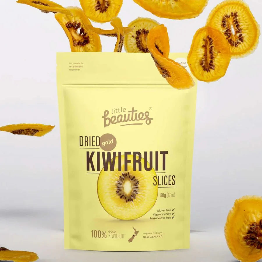 Little Beauties Dried Gold Kiwifruit Slices 50g