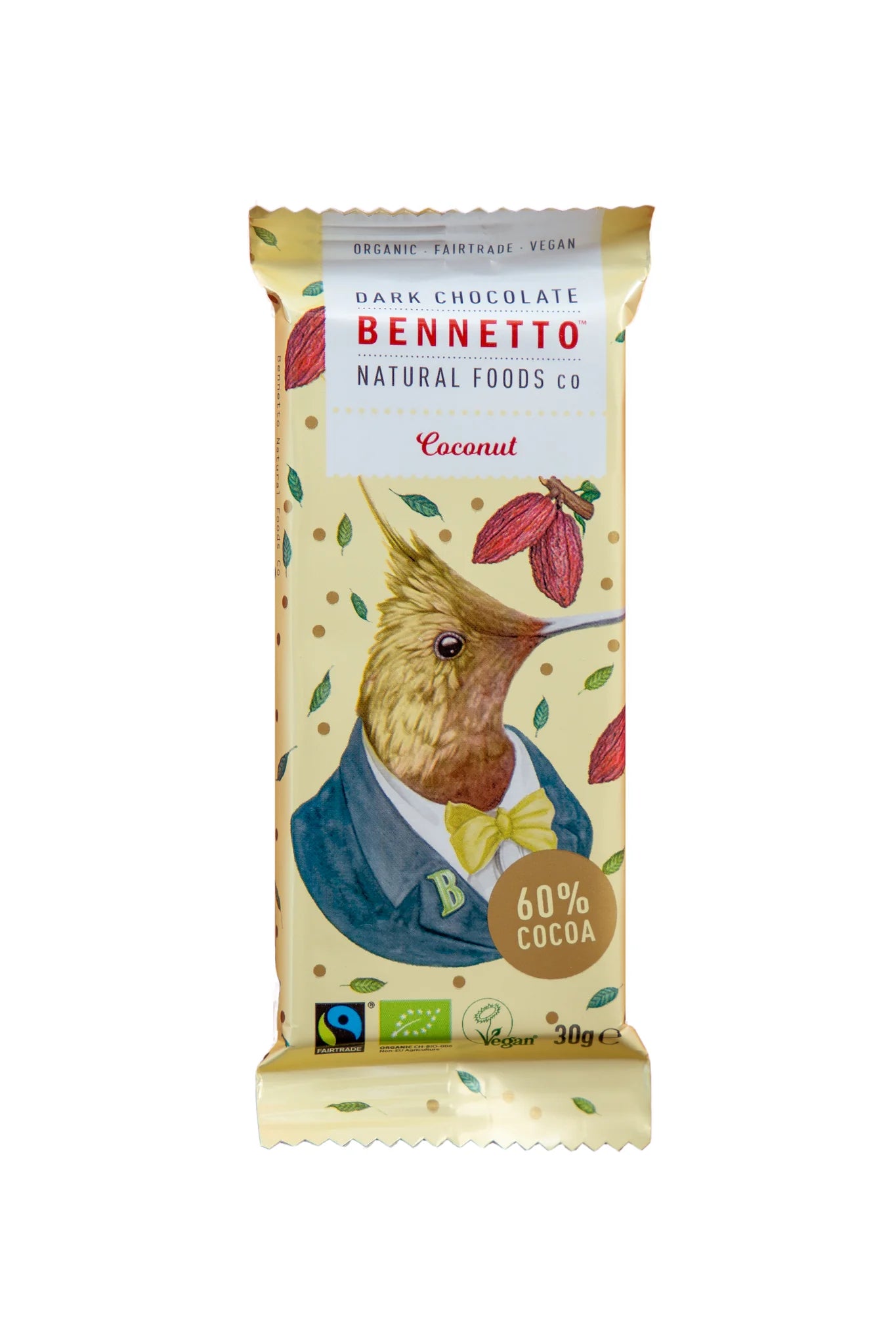 Bennetto Coconut Chocolate 30g