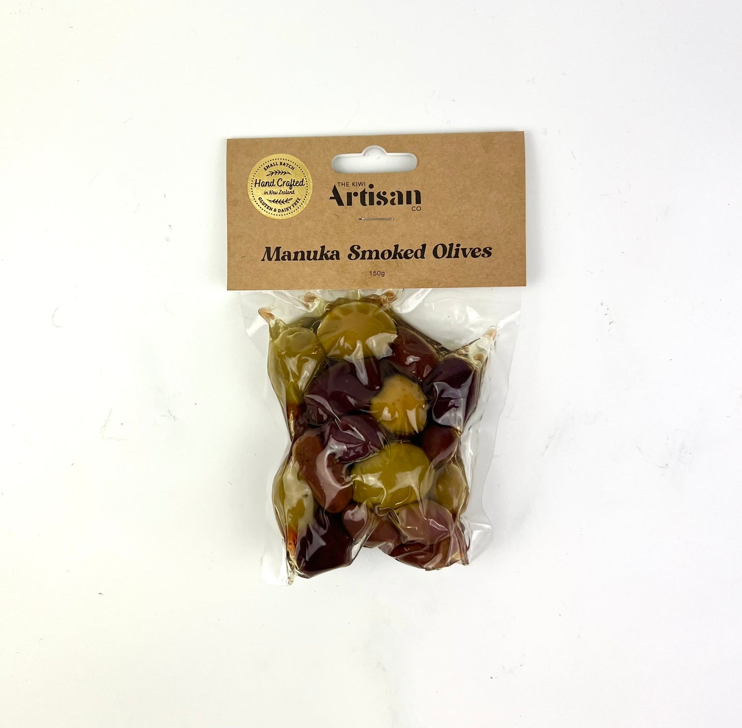 The Kiwi Artisan Manuka Smoked Olives 150g