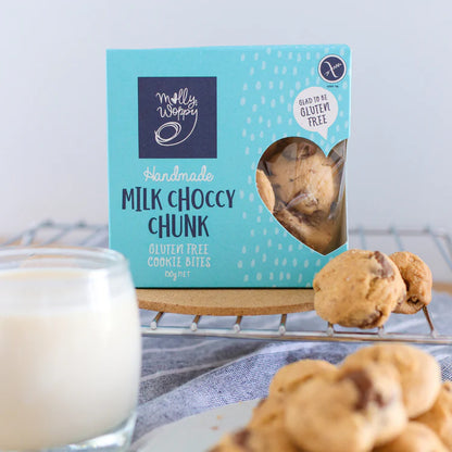 Molly Woppy Pantry Pack Milk Choccy Chunk Gluten Free Cookie Bites 130g