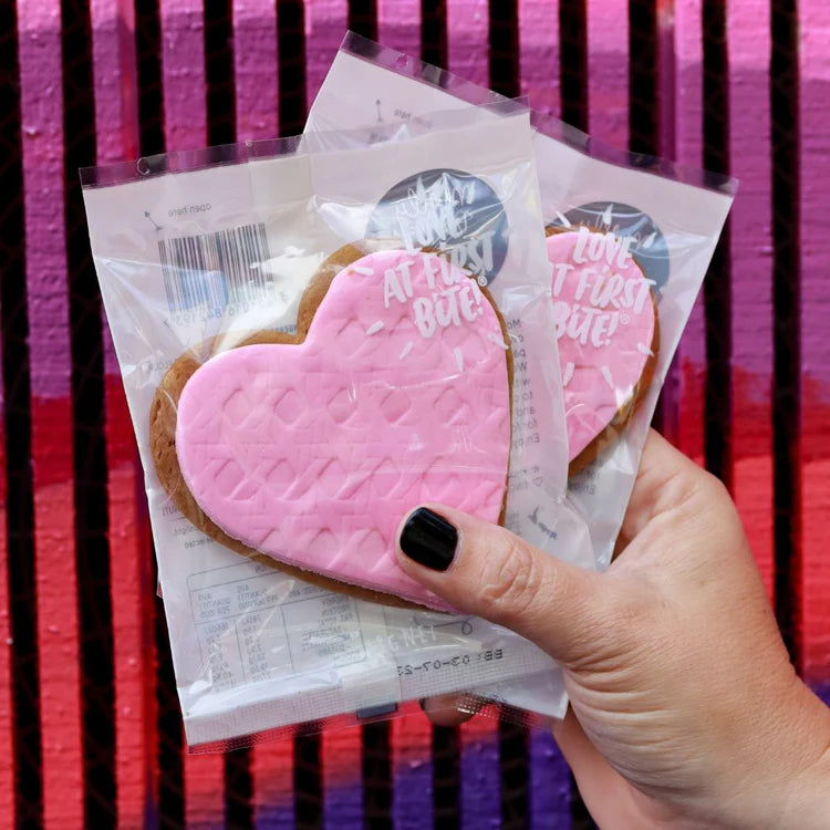 Molly Woppy Pink Heart Gingerbread Cookie