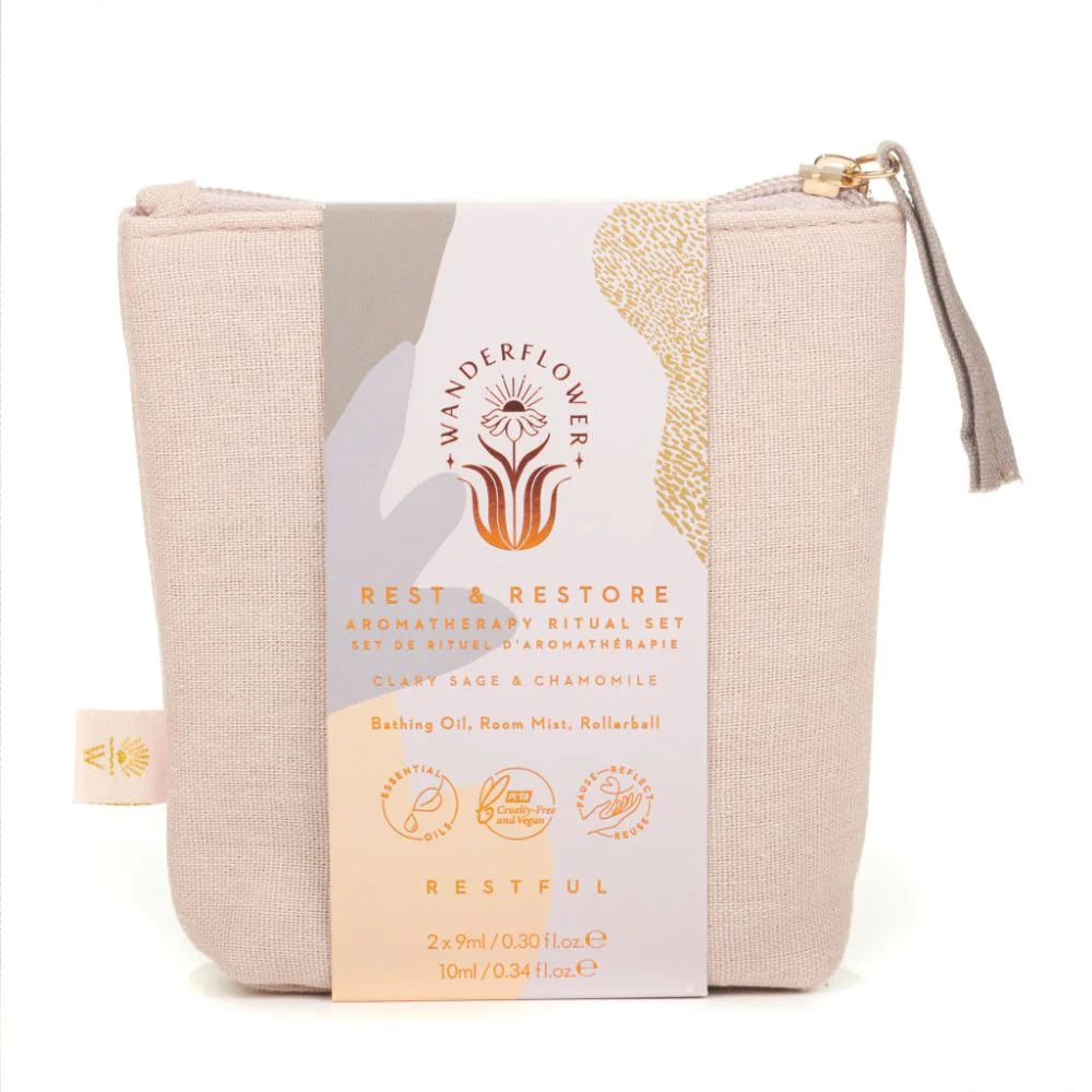 Wanderflower Rest and Restore Aromatherapy Set
